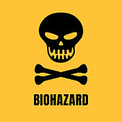 生物危害人类头骨标志设计 生物危害人类头骨标志设计