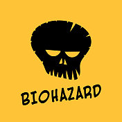 生物危害人类头骨标志设计 生物危害人类头骨标志设计