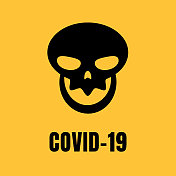 Covid-19人类颅骨标志设计