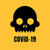 Covid-19人类颅骨标志设计