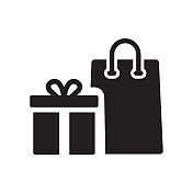礼物图标,矢量符号插图。 礼物图标,矢量符号插图。