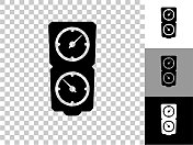 计时器图标上的棋盘透明背景 计时器图标上的棋盘透明背景