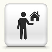 有房子图标的房地产经纪人 有房子图标的房地产经纪人