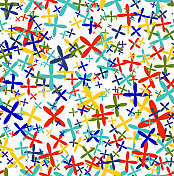 无缝涂鸦多色图案 无缝涂鸦多色图案