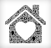 流感冠状病毒图标模式 流感冠状病毒图标模式