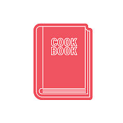 烹饪书厨房细线图标