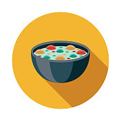 剑丘湾盖绿色咖喱泰国食物图标 剑丘湾盖绿色咖喱泰国食物图标