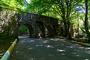 土耳其伊斯坦布尔贝尔格莱德森林的旧弹幕