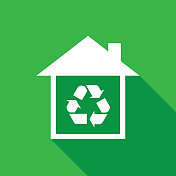 绿色RecycleHouse图标