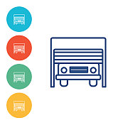 车库智能家居圈图标