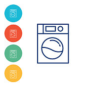 洗衣机烘干机智能家居圈图标 洗衣机烘干机智能家居圈图标