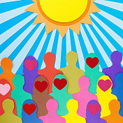 阳光下可爱的女人 阳光下可爱的女人