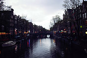 日落时分阿姆斯特丹红灯区
