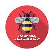 蜜蜂性别揭示图标