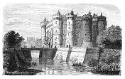 法国巴黎巴士底狱堡垒，1789年