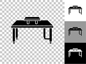 电脑桌面图标在棋盘透明的背景 电脑桌面图标在棋盘透明的背景