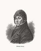 鲁道夫・克罗伊策(1766-1831)，法国小提琴家，木刻，1893年出版