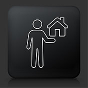 有房子图标的房地产经纪人 有房子图标的房地产经纪人