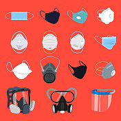 防护面罩和呼吸器组