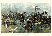古巴德斯马尤战役，古巴骑兵起义军与西班牙军队交战