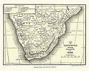 南非部落地图，19世纪