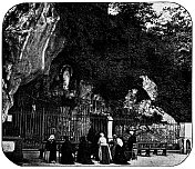 法国卢尔德圣母圣所的马萨比埃尔石窟――19世纪