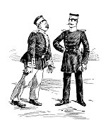 两个普鲁士士兵之间的谈话 两个普鲁士士兵之间的谈话