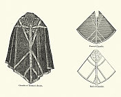 中世纪的圣衣，牧师穿的最外面的礼拜服