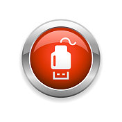 USB闪存驱动器和电缆光滑图标