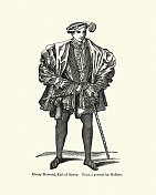 亨利・霍华德，萨里伯爵，都铎式时尚