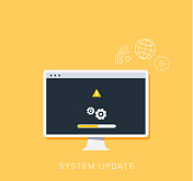 系统更新改进变更新版本软件。