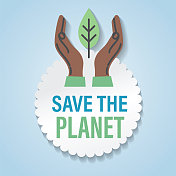 环保标语贴纸