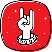 摇滚手涂鸦2 摇滚手涂鸦2