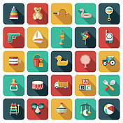 儿童玩具图标套装 儿童玩具图标套装