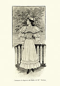 少女时尚,服装,1890年代维多利亚19世纪 少女时尚,服装,1890年代维多利亚19世纪