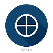 地球行星符号图标 地球行星符号图标