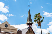 布劳顿街景，桥旁教堂，悉尼，澳大利亚