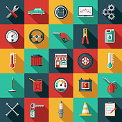 汽车修理店图标设置