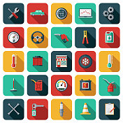 汽车修理店图标设置