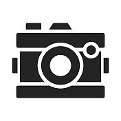 相机图标,矢量符号插图。 相机图标,矢量符号插图。