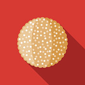 甜甜圈嘉年华食品图标集