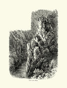 19世纪的德国,黑森林,阿尔塔尔的一角 19世纪的德国,黑森林,阿尔塔尔的一角