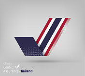 泰国国旗用于控制和确保