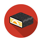 鸡蛋沙拉饭团日本小丸子三明治图标