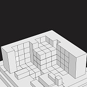 矢量灰色三维建筑模型结构模式背景设计