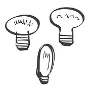 灯泡卡通插图 灯泡卡通插图