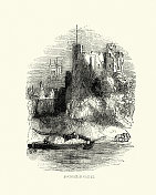 罗切斯特城堡，麦德韦河驳船，19世纪