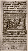 法国国王的涂油仪式书上的一页。1365年为法国查理五世写的。