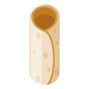 玉米饼图标上透明的背景