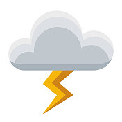 闪电图标上透明的背景 闪电图标上透明的背景